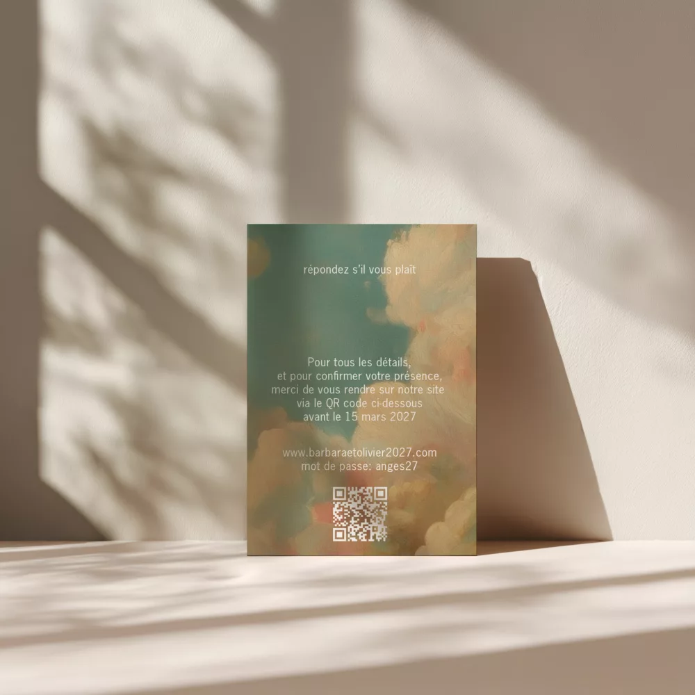 Carton Réponse de Mariage Sixtine - Maison Célestine