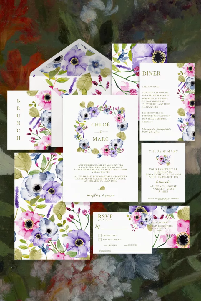 Papeterie de mariage Balade Champêtre - Maison Célestine