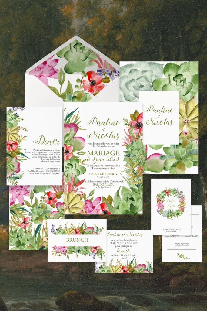 Collection Succulentes - Maison Célestine