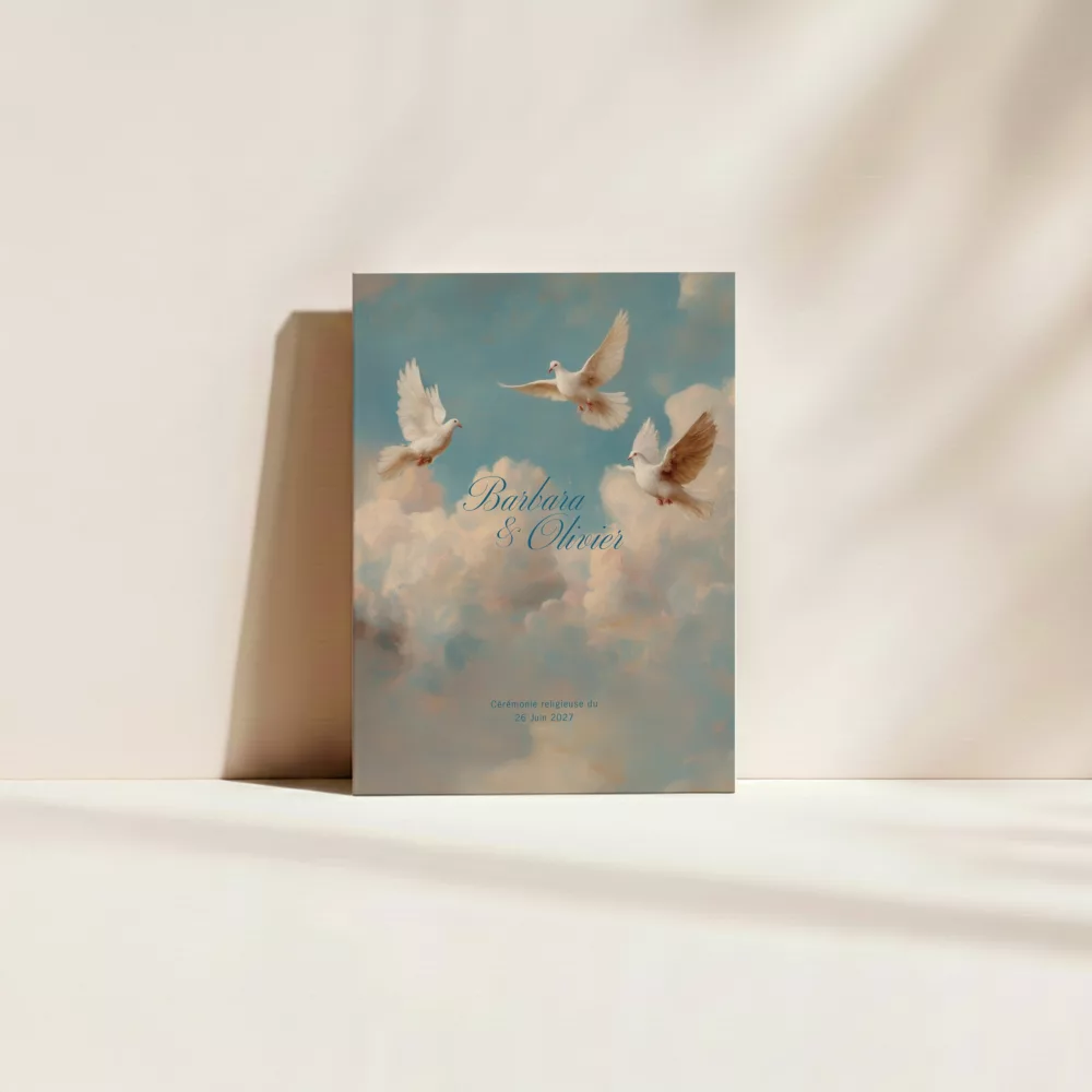 Livret de cérémonie de mariage Sixtine - Maison Célestine