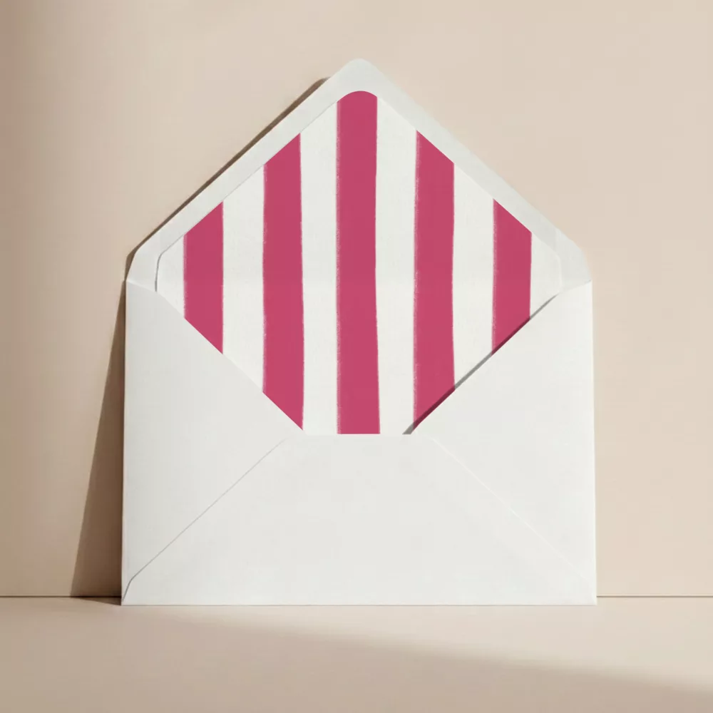 Doublure d'enveloppe de mariage Jaipur avec motifs floraux colorés, papier décoratif pour intérieur d'enveloppe par Maison Célestine.