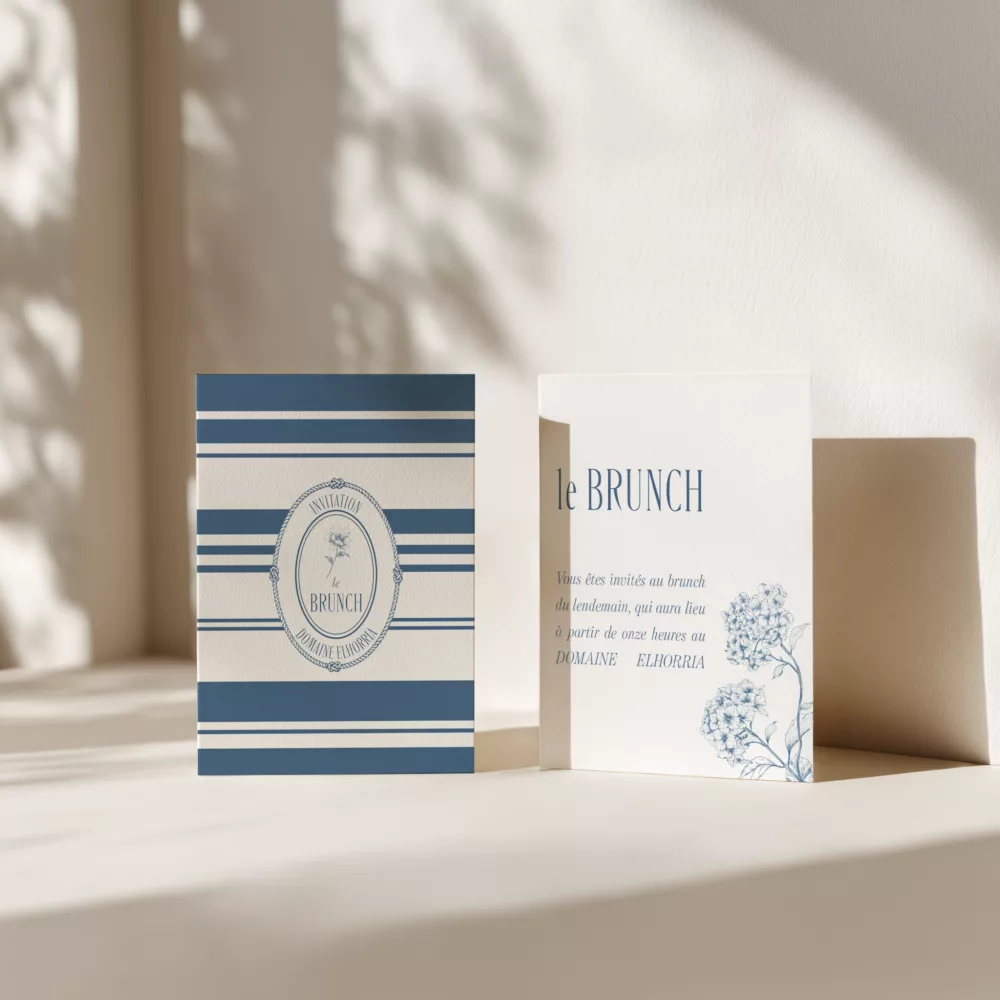Carton brunch mariage Côte Basque