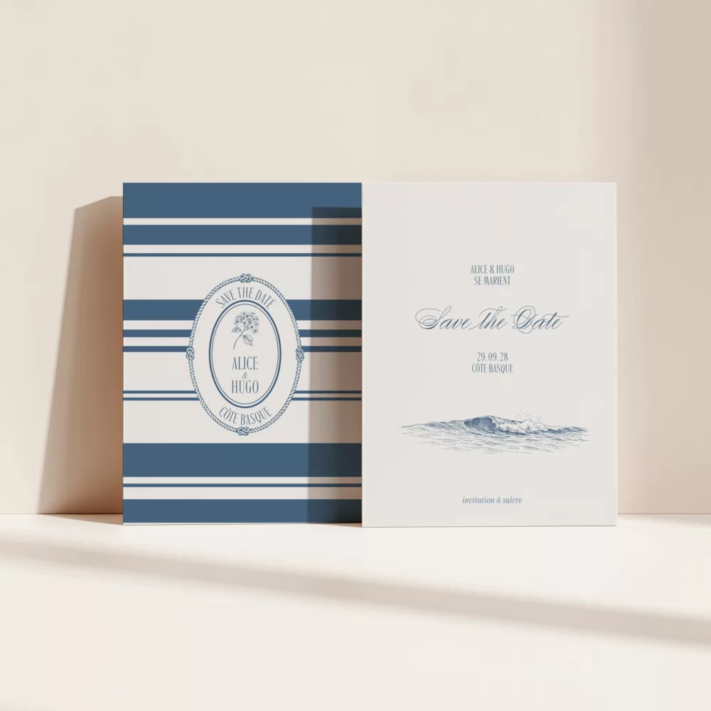 Save the Date mariage Côte Basque